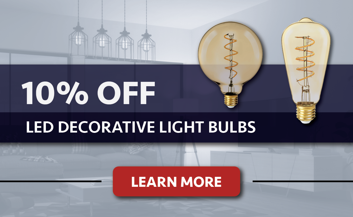 10% Off LED Decorative Light Bulbs