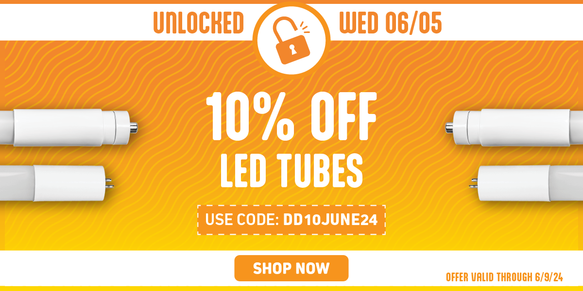 10% OFF All LED Tubes