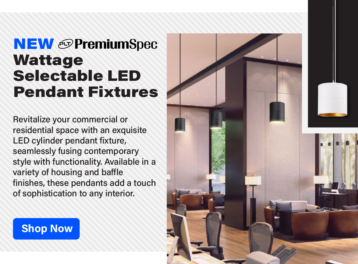 New Wattage Selectable Led Pendant Fixtures
