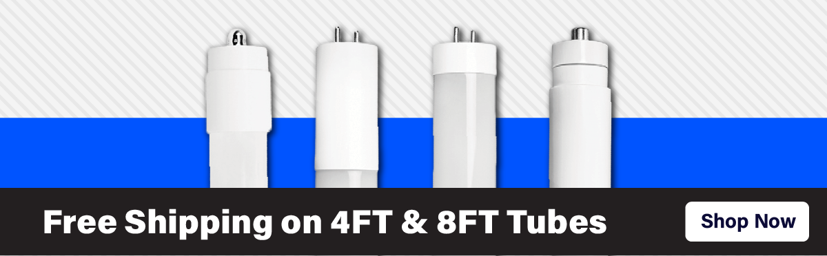 Free Shipping on 4ft & 8ft tubes
