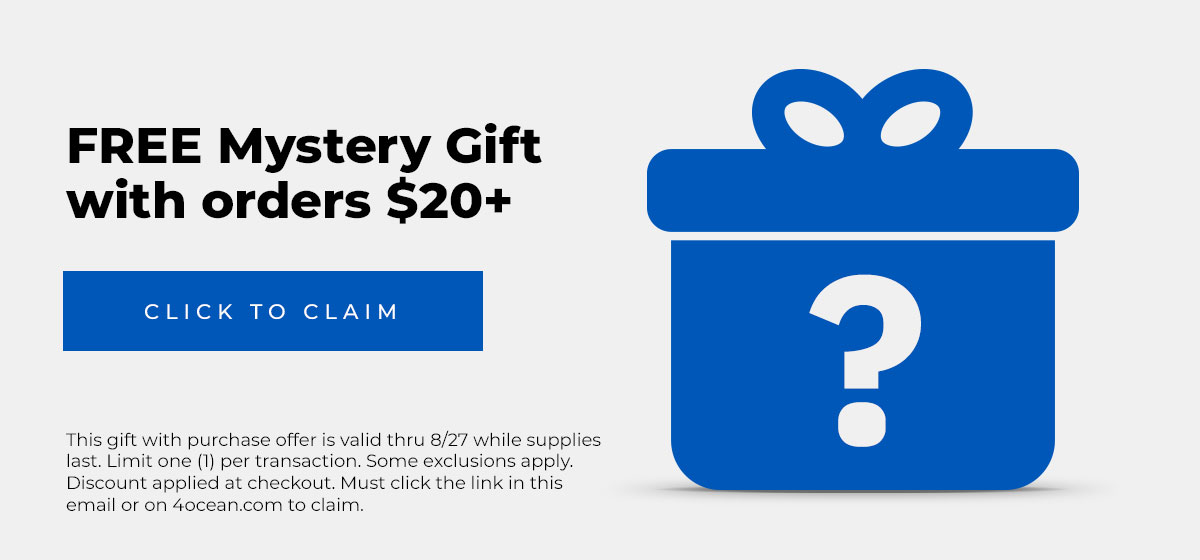 Free mystery gift with orders $20+