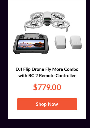 DJI Flip Drone Fly More Combo with RC 2 Remote Controller 