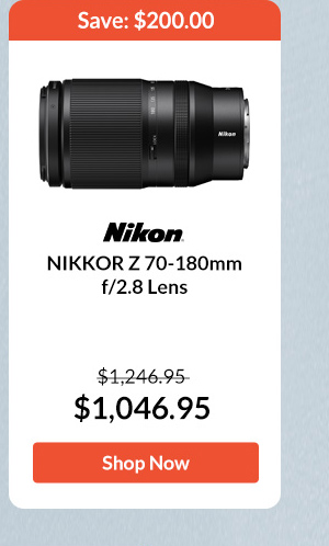 Nikon NIKKOR Z 70-180mm f/2.8 Lens 