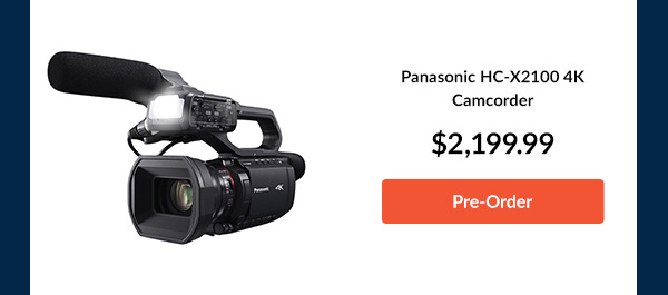 Panasonic HC-X2100 4K Camcorder 