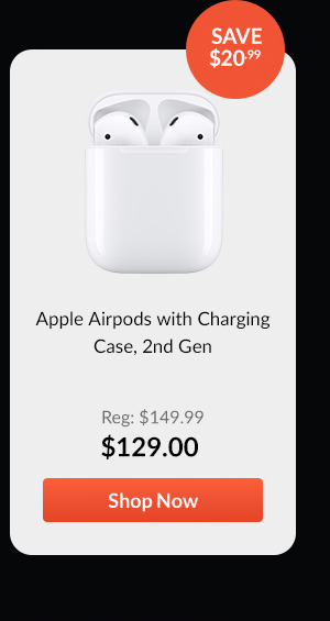 Apple Airpods with Charging Case, 2nd Gen