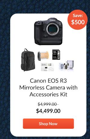 Canon EOS R3 Mirrorless Camera with Accessories Kit
