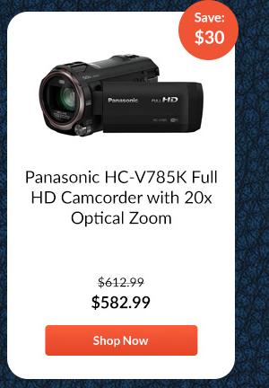 Panasonic HC-V785K Full HD Camcorder with 20x Optical Zoom