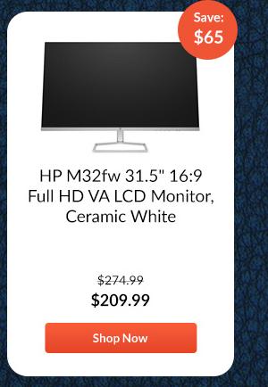 HP M32fw 31.5 16:9 Full HD VA LCD Monitor, Ceramic White
