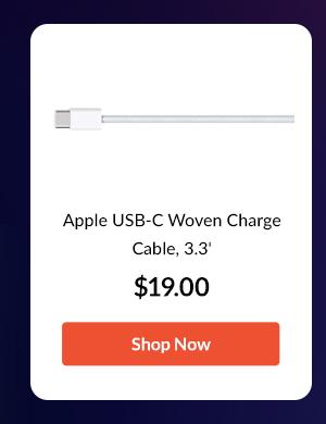 Apple USB-C Woven Charge Cable, 3.3