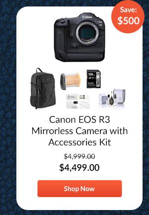 Canon EOS R3 Mirrorless Camera with Accessories Kit