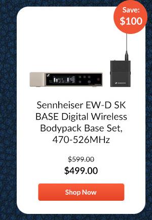 Sennheiser EW-D SK BASE Digital Wireless Bodypack Base Set, 470-526MHz
