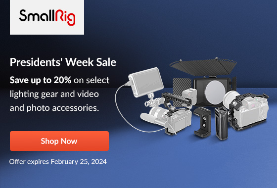 SmallRig Presidents' Week Sale  | Shop Now