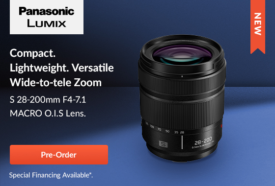 Panasonic Lumix S 28-200mm f/4-7.1 MACRO O.I.S. Lens | Shop Now