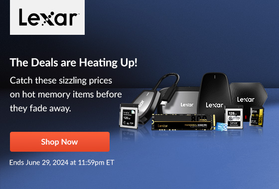 Lexar The Deals are Heating Up! | Shop Now