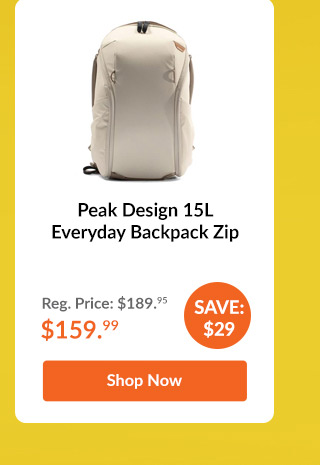 Peak Design 15L Everyday Backpack Zip