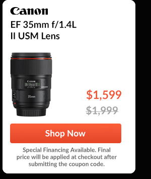 Canon EF 35mm f/1.4L II USM Lens, USA