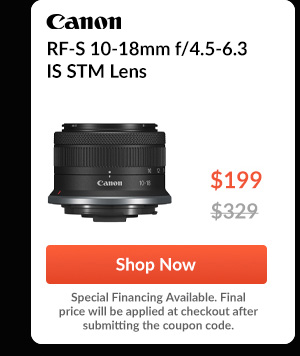 Canon RF-S 10-18mm f/4.5-6.3 IS STM Lens