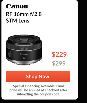 Canon RF 16mm f/2.8 STM Lens