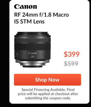 Canon RF 24mm f/1.8 Macro IS STM Lens