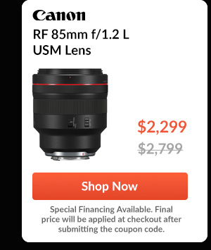 Canon RF 85mm f/1.2 L USM Lens