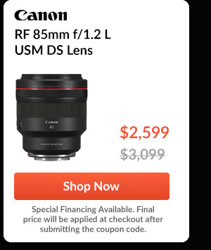 Canon RF 85mm f/1.2 L USM DS Lens