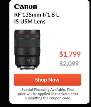 Canon RF 135mm f/1.8 L IS USM Lens