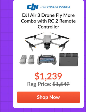 DJI Air 3 Drone Fly More Combo with RC 2 Remote Controller