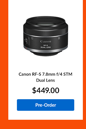 Canon RF-S 7.8mm f/4 STM Dual Lens