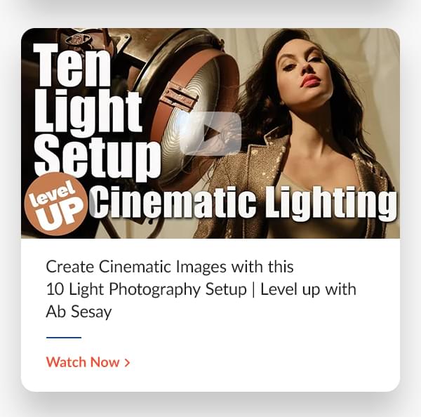 Create Cinematic Images with this 10 Light Photography Setup | Level up with Ab Sesay