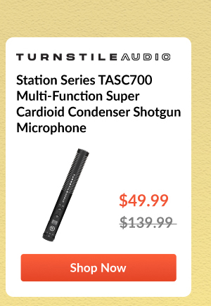 Turnstile Audio Station Series TASC700 Multi-Function Super Cardioid Condenser Shotgun Microphone 