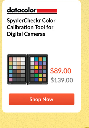 Datacolor SpyderCheckr Color Calibration Tool for Digital Cameras