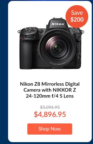 Nikon Z8 Mirrorless Digital Camera with NIKKOR Z 24-120mm f/4 S Lens