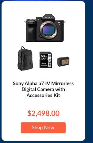 Sony Alpha a7 IV Mirrorless Digital Camera with Accessories Kit