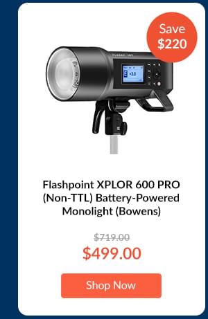 Flashpoint XPLOR 600 PRO (Non-TTL) Battery-Powered Monolight (Bowens)