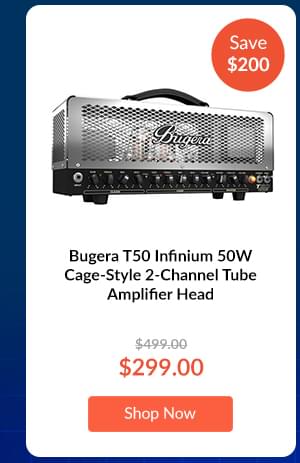 Bugera T50 Infinium 50W Cage-Style 2-Channel Tube Amplifier Head
