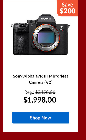 Sony Alpha a7R III Mirrorless Camera (V2)