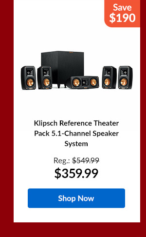 Klipsch Reference Theater Pack 5.1-Channel Speaker System