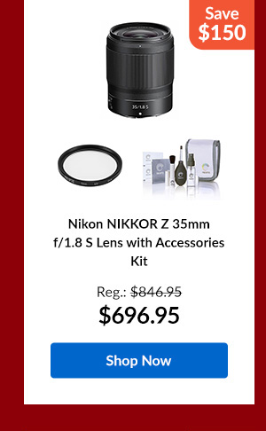 Nikon NIKKOR Z 35mm f/1.8 S Lens with Accessories Kit