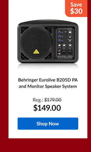 Behringer Eurolive B205D PA and Monitor Speaker System