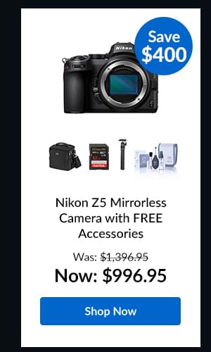 Nikon Z5 Mirrorless Camera Body Bundle with 32GB SD Card, Bag, Tripod & Acc