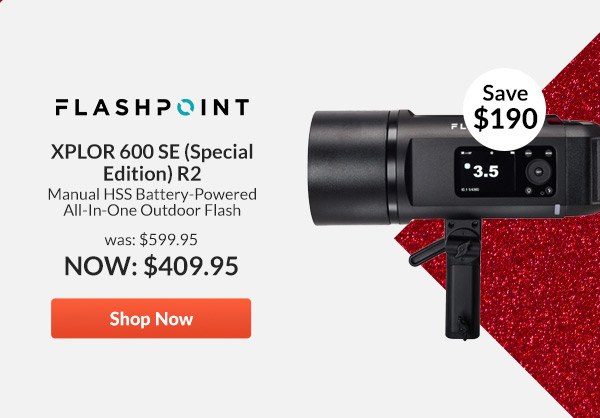 Flashpoint XPLOR 600 SE (Special Edition) R2 Manual HSS Battery-Powered All-In-One Outdoor Flash