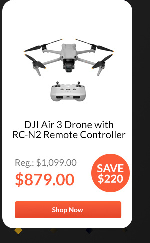 DJI Air 3 Drone with RC-N2 Remote Controller