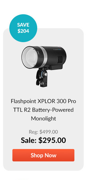 Flashpoint XPLOR 300 Pro TTL R2 Battery-Powered Monolight