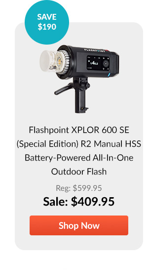 Flashpoint XPLOR 600 SE (Special Edition) R2 Manual HSS Battery-Powered All-In-One Outdoor Flash