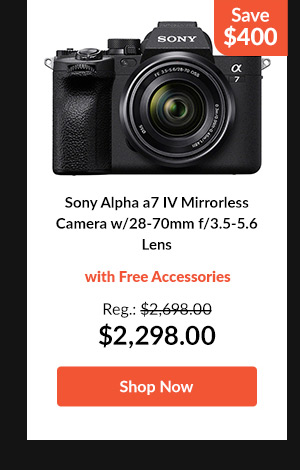 Sony Alpha a7 IV Mirrorless   Camera w/28-70mm f/3.5-5.6 Lens