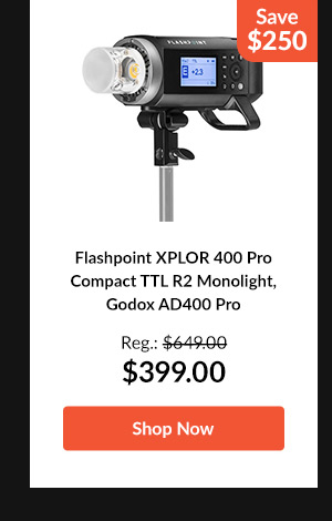 Flashpoint XPLOR 400 Pro Compact   TTL R2 Monolight, Godox AD400 Pro