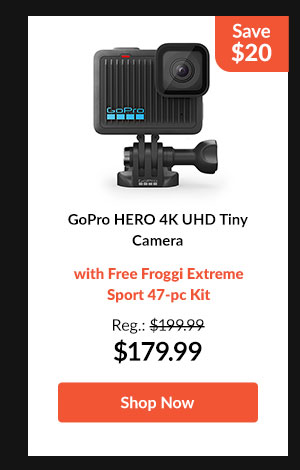 GoPro HERO 4K UHD Tiny Camera