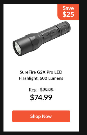 SureFire G2X Pro LED Flashlight, 600 Lumens