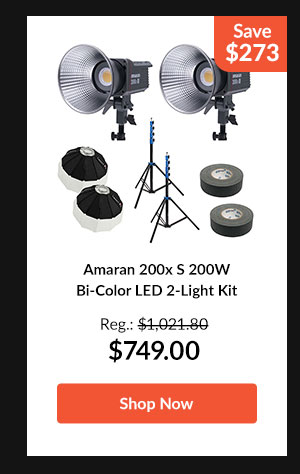 Amaran 200x S 200W Bi-Color LED 2-Light Kit