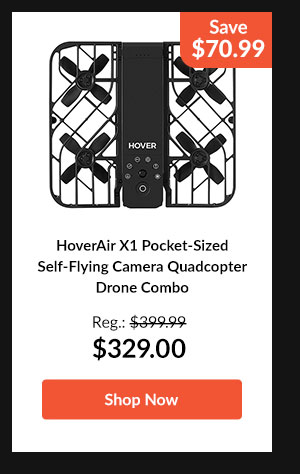 HoverAir X1 Pocket-Sized Self-Flying Camera Quadcopter Drone Combo